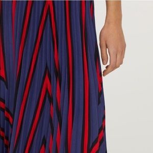 H&M plaid a-line pleated skirt